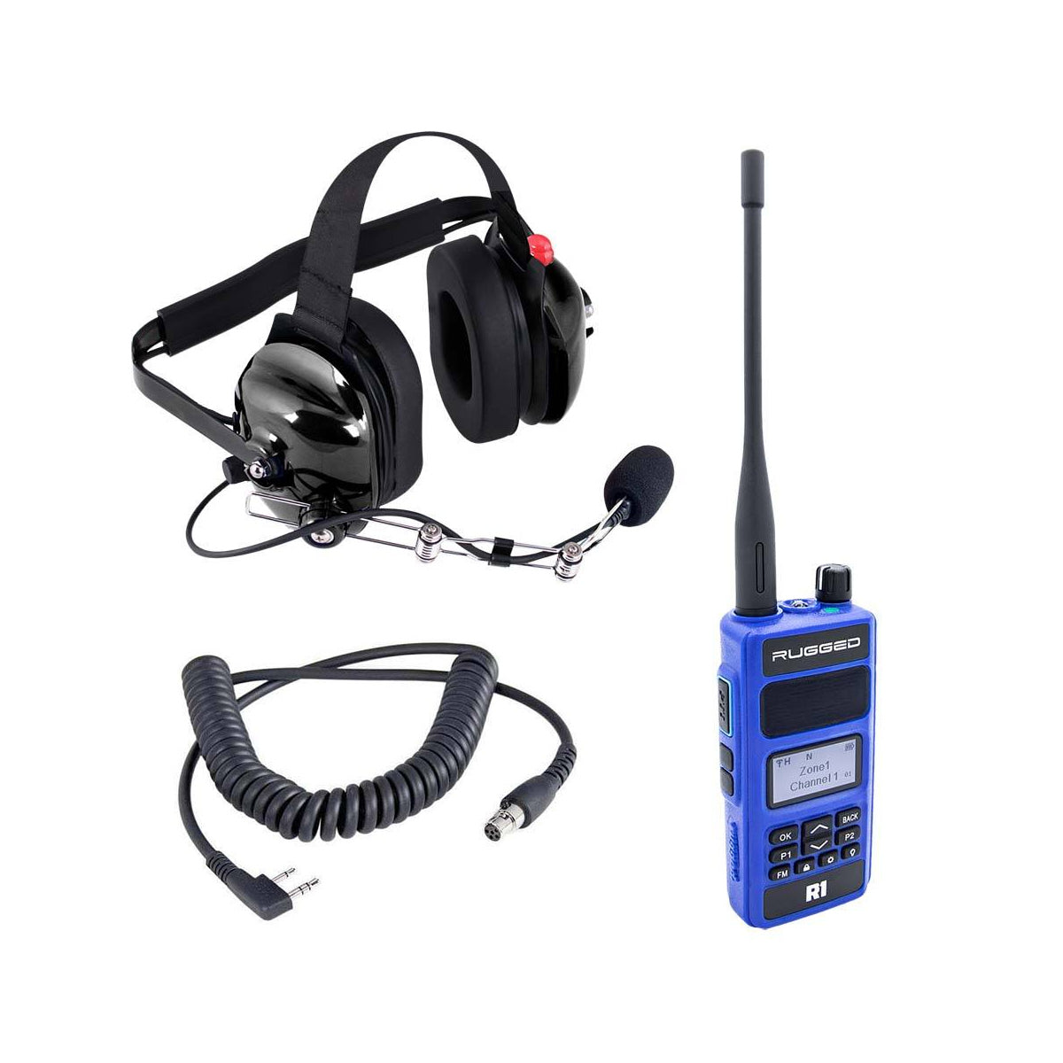 Rugged Radio Products Radio Kit Crew Chief Spotter R1 UHF/VHF RGRCREW-R1