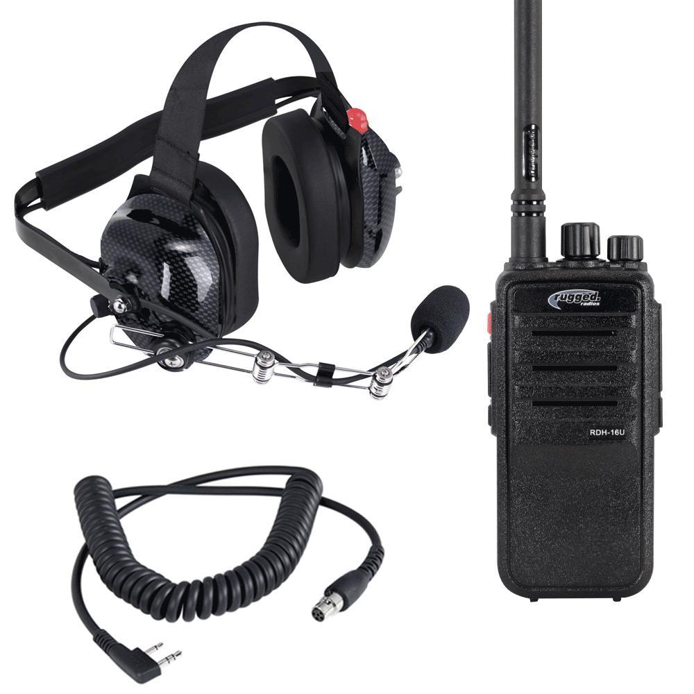 Rugged Radio Products Radio Kit Crew Chief / Spotter 5watt UHF RGRCREW-RDH-U