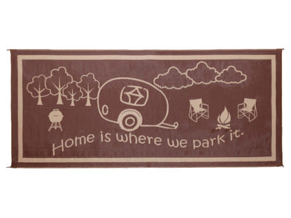 Mings Mark RV Home Mat Brown/Beige 8'X18'