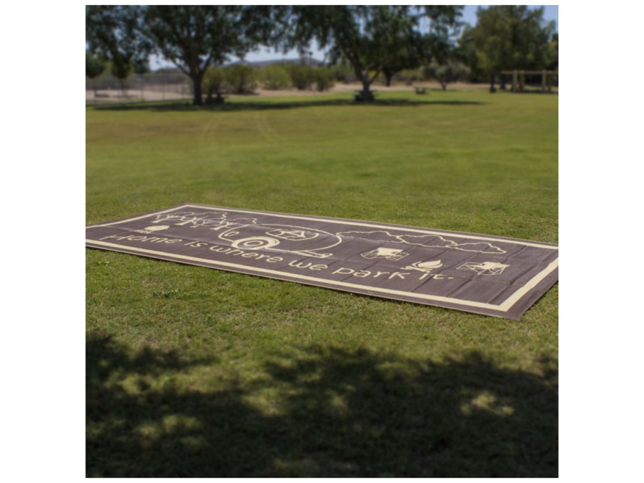 Mings Mark RV Home Mat Brown/Beige 8'X18'