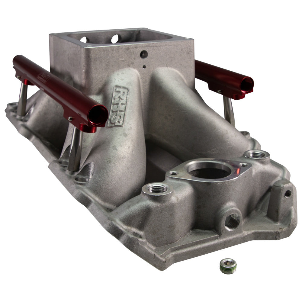 Racing Head Service BBC EFI Intake Manifold 4500 Flange w/Fuel Rails RHS11903-KIT