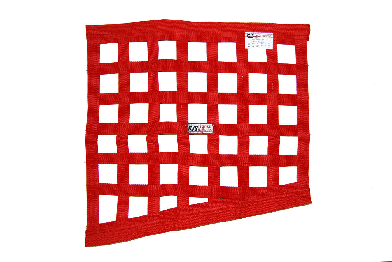 RJS Racing Equipment Red Angled Window Net RJS10000104