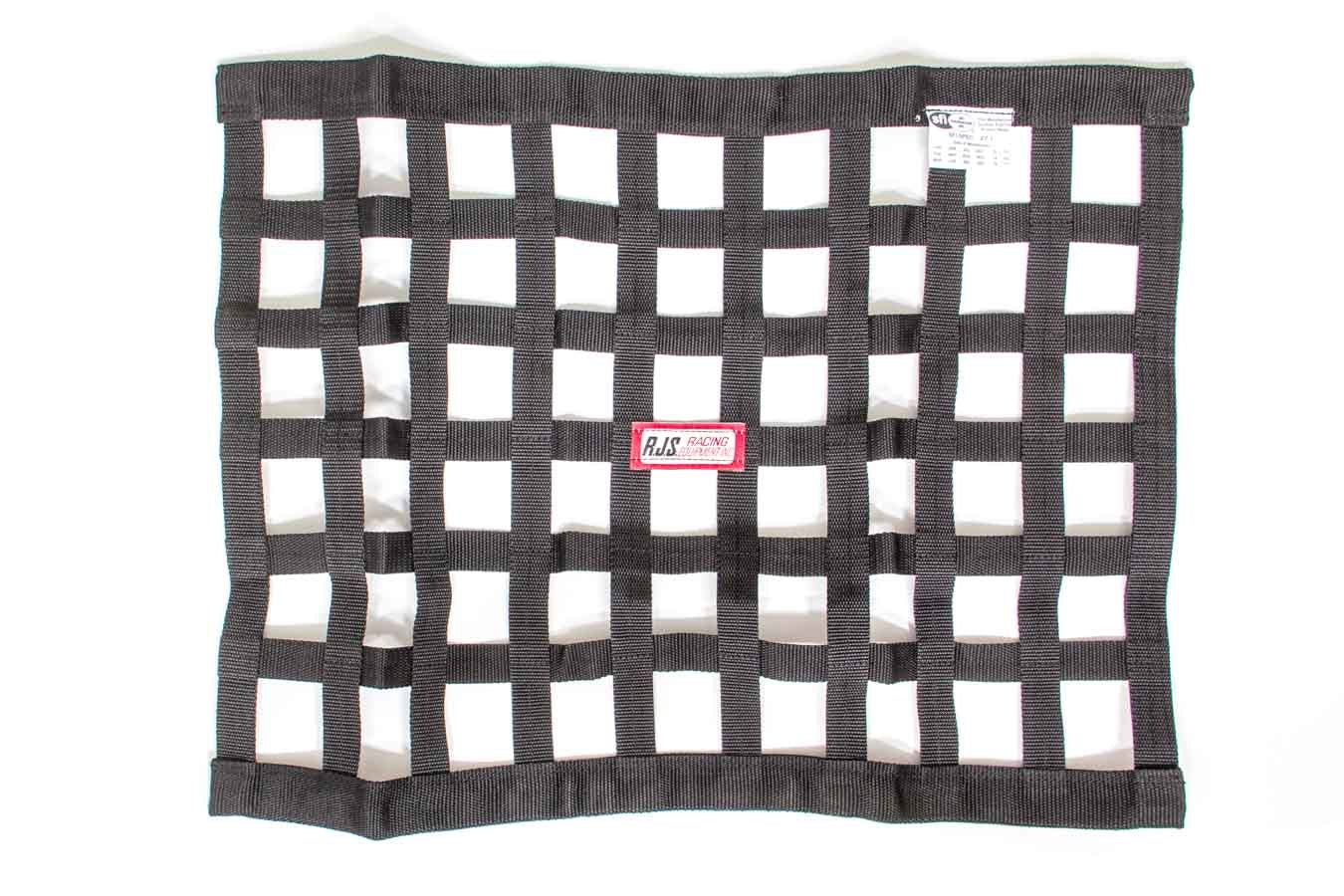 RJS Racing Equipment Black Ribbon Window Net 18x24 RJS10000401