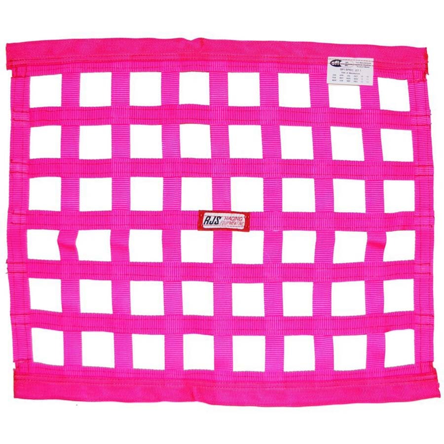 RJS Racing Equipment Hot Pink Window Net 18x 24 RJS10000410