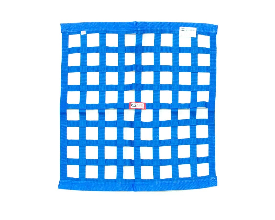 RJS Racing Equipment Ribbon Window Net 24x24 Blue SFI RJS10000603