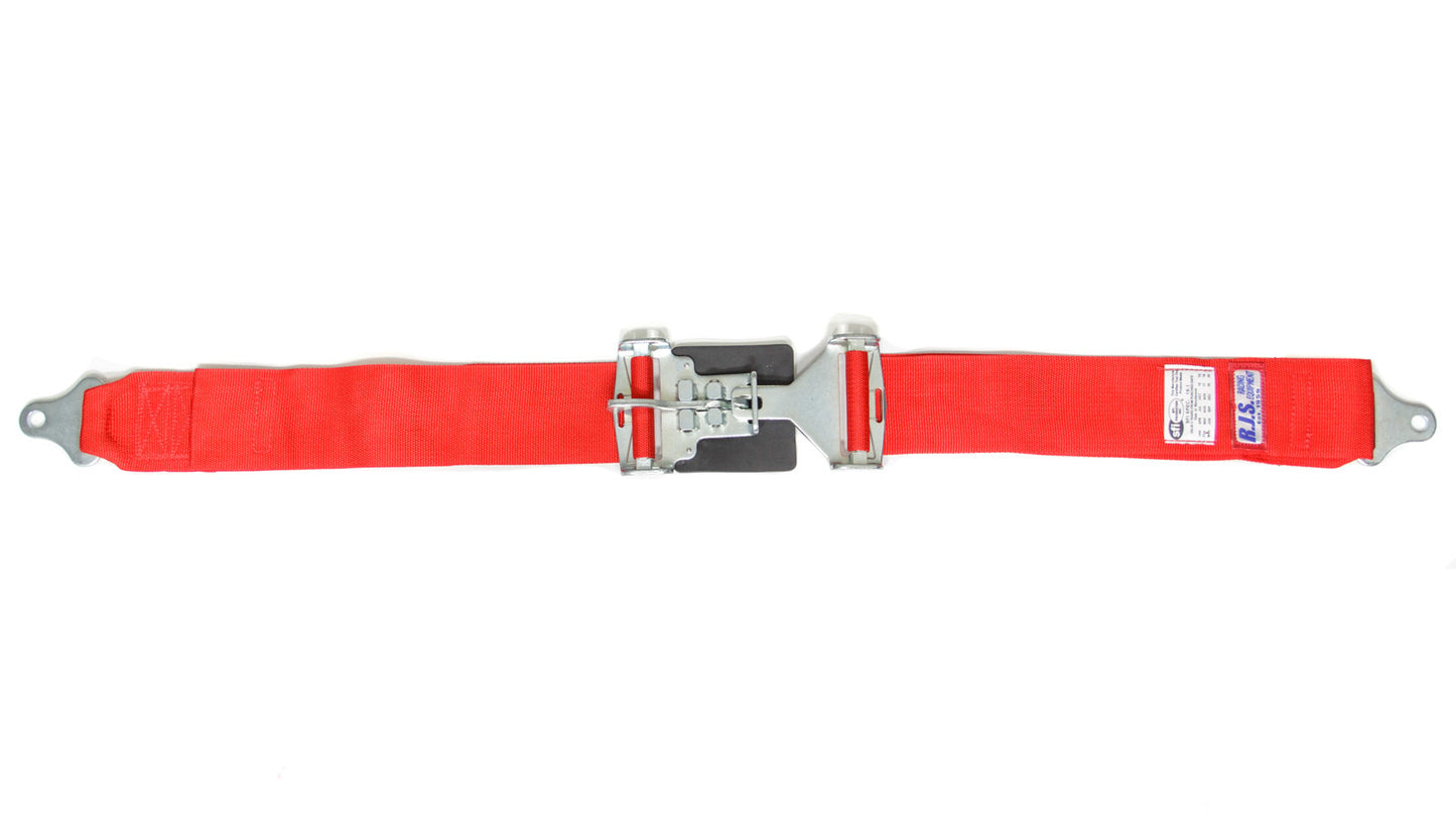 RJS Racing Equipment 3in Lap Belt Red RJS15001904