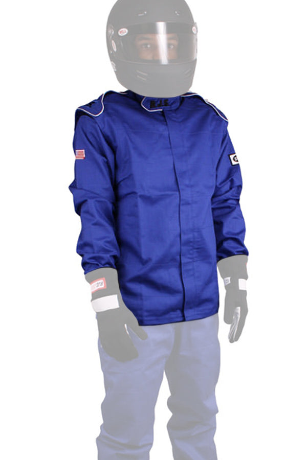 RJS Racing Equipment Jacket Blue Small SFI-1 FR Cotton RJS200400303