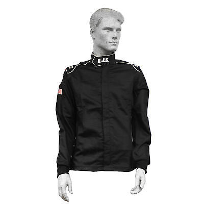 RJS Racing Equipment Jacket Elite Large SFI- 3.2A/20 Black RJS200490105