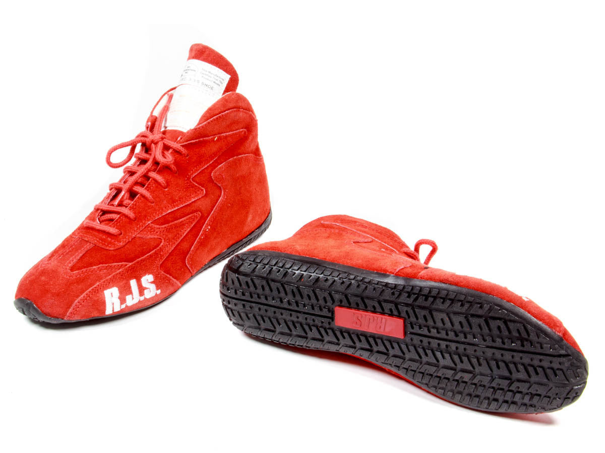 RJS Racing Equipment Redline Shoe Mid-Top Red Size 7 SFI-5 RJS500020453