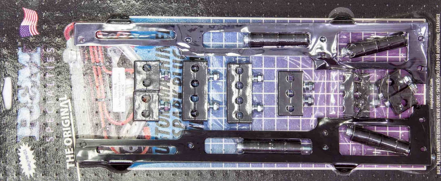 R and M Specialties Spark Plug Wire Loom SBC Black Vertical Style RMW1101-90K