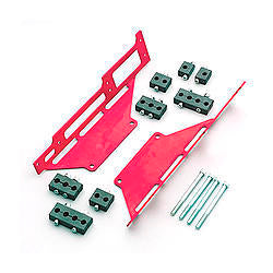 R and M Specialties Spark Plug Wire Loom SBC C/B Red RMW1120R