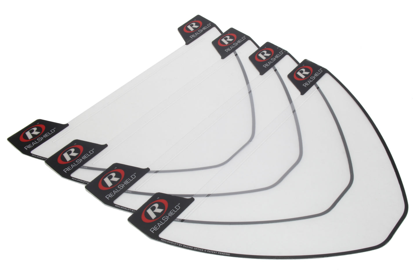 Racing Optics RealShield Hat Face Shield 4pk ANSI Cert ROPRS15001A-4
