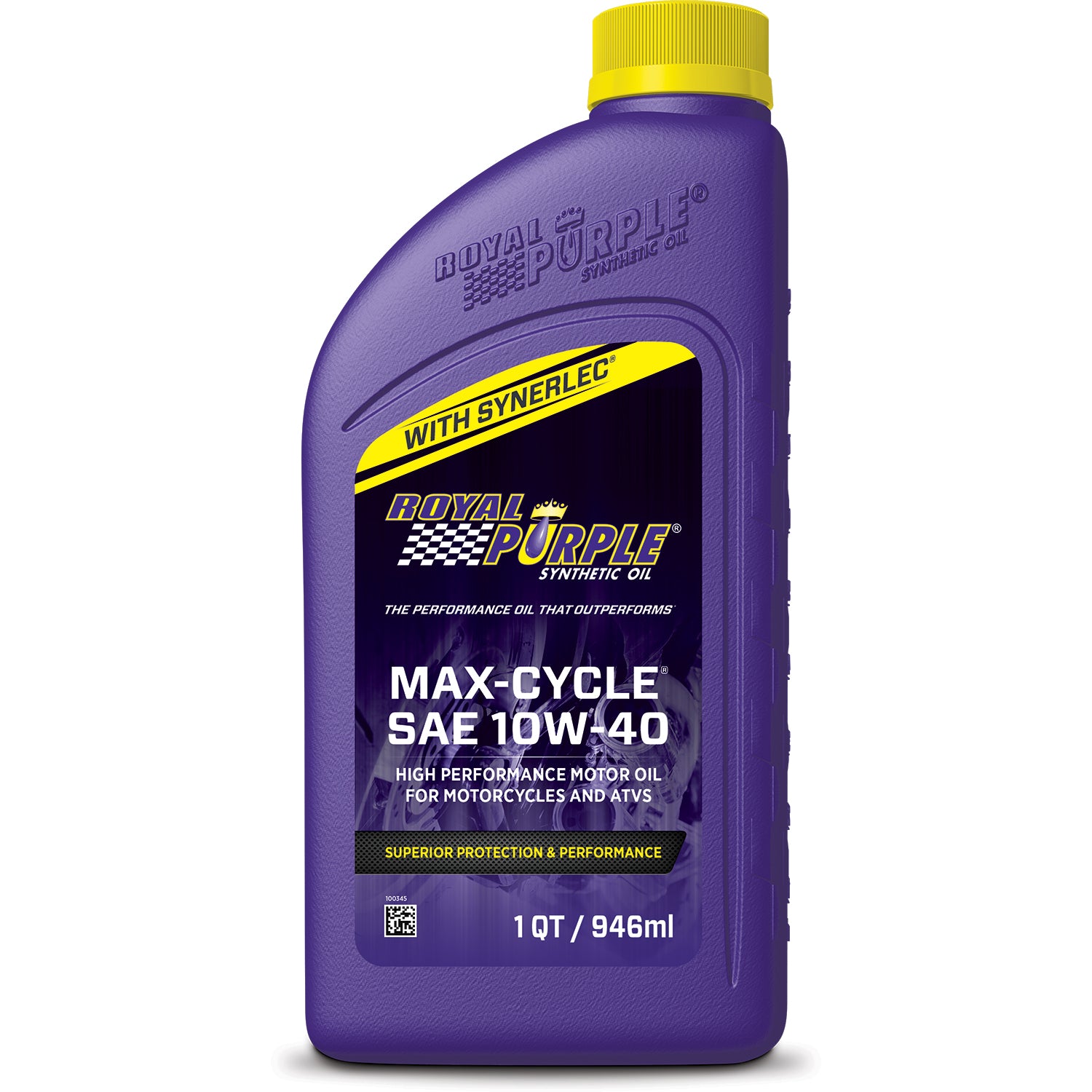 Royal Purple Max Cycle Motorcycle Oil; 10W40; 1qt Bottle