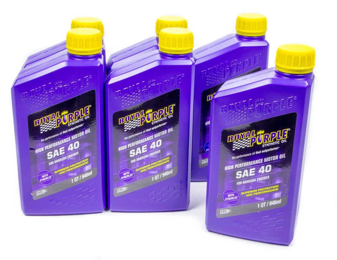 Royal Purple SAE 40 Engine Oil Case 6x1 Quart ROY06040