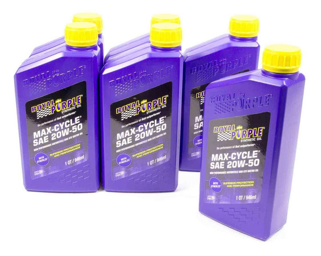 Royal Purple 20w50 Max Cycle Oil Case 6x1 Quart ROY06316