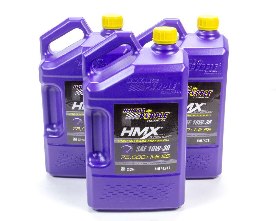 Royal Purple HMX High Mileage 10W30 Case (4, 5qt Bottles) 0EE7P