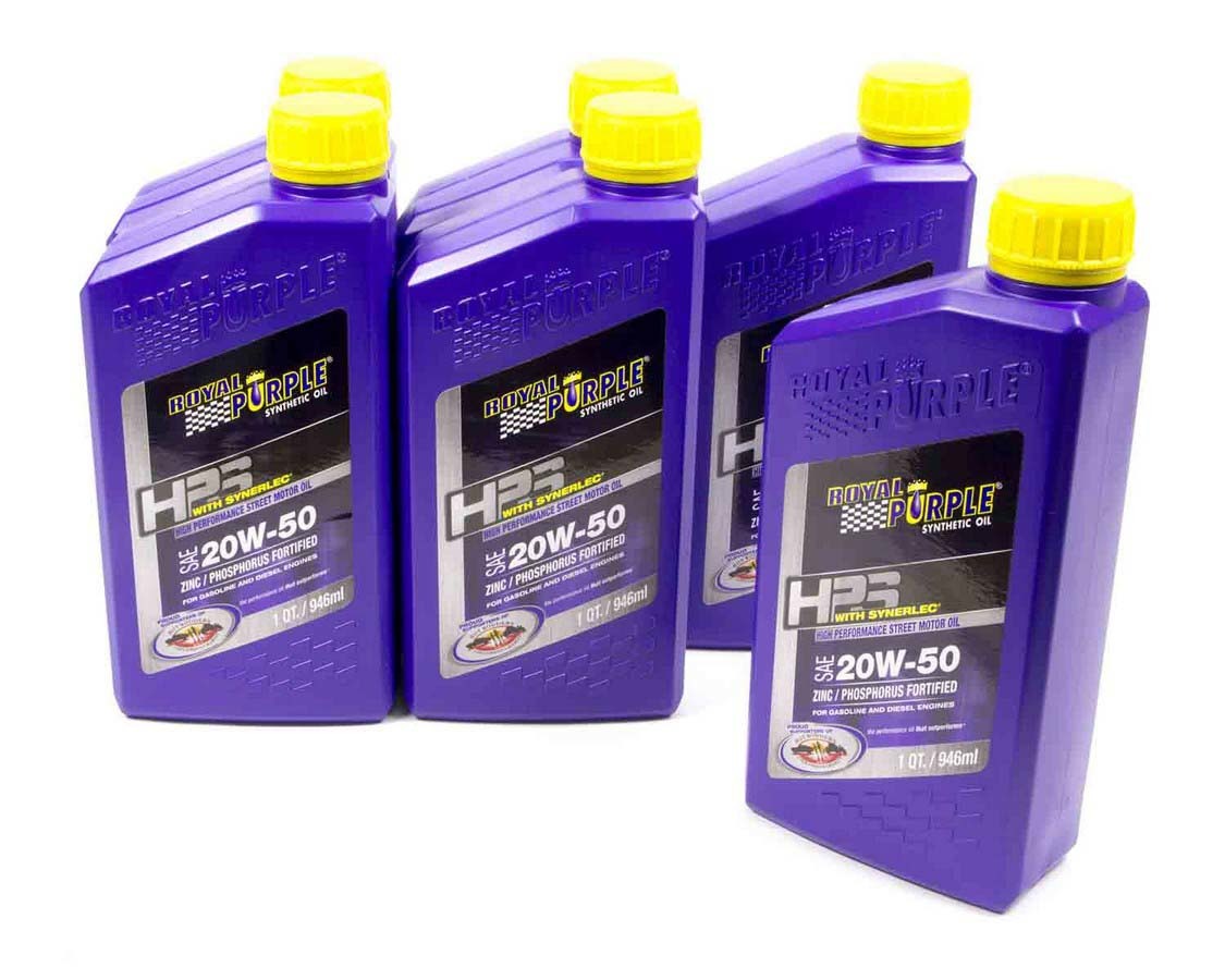 Royal Purple HPS Multi-Grade Motor Oil; 20W50 Case (6, 1qt Bottles)