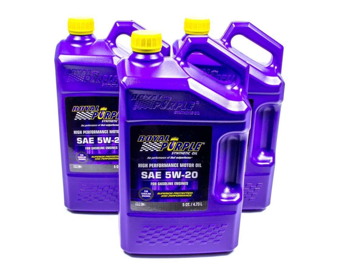 Royal Purple 5W20 Multi-Grade SAE Oil 3x5-qt Bottles ROY53520