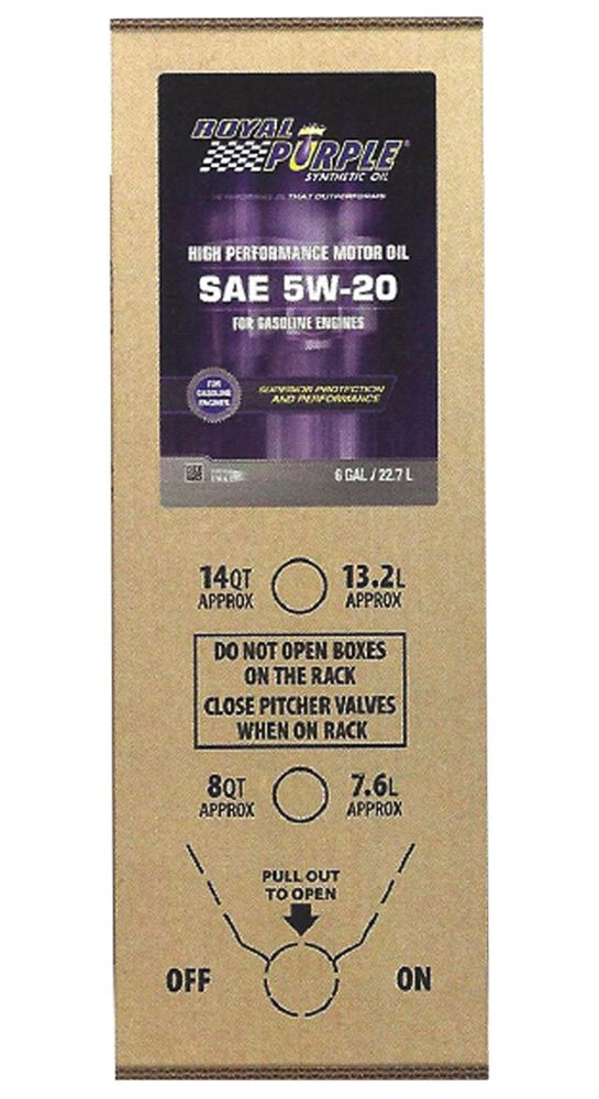 Royal Purple Multi-Grade Motor Oil 5w20 SAE 6 Gallon Box ROY60520