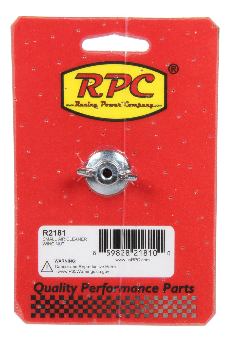 Racing Power Co-Packaged Small Air Cleaner Wing Nut RPCR2181