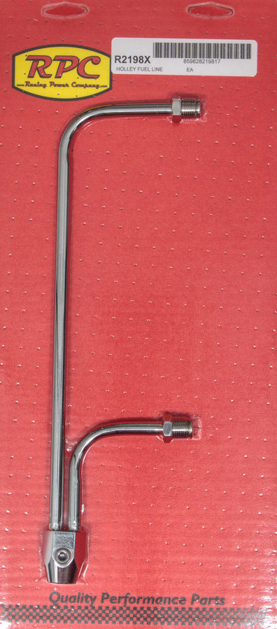 Racing Power Co-Packaged Fuel Line Chrome 8-21/32 in Centers RPCR2198X