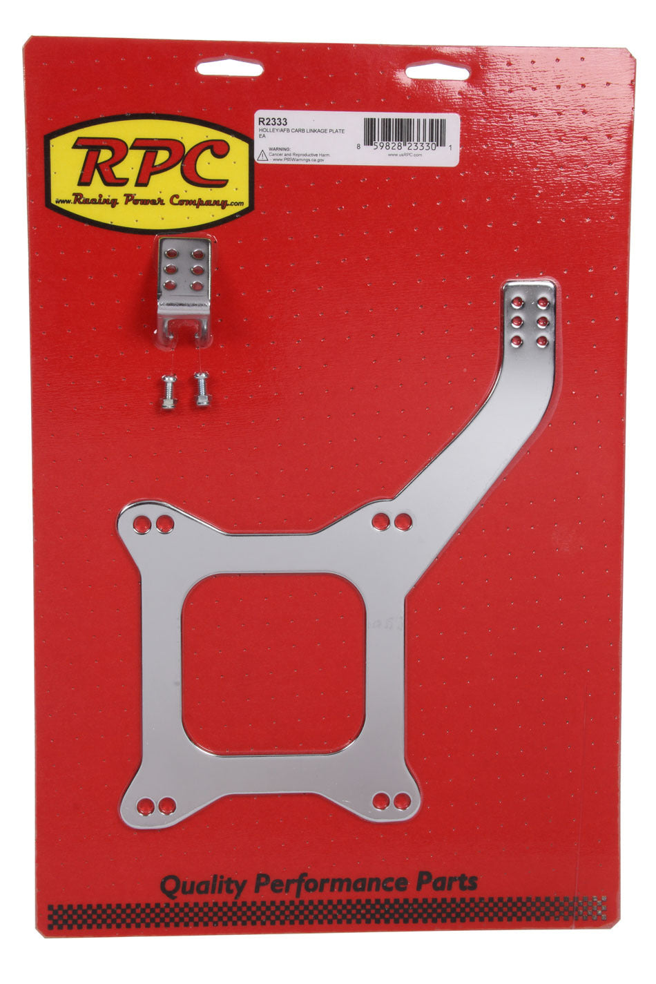 Racing Power Co-Packaged Holley/AFB Carb Linkage Plate RPCR2333