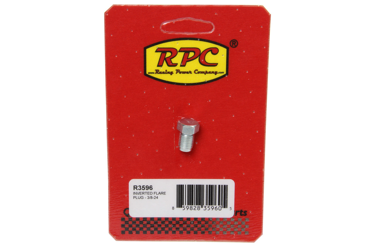 Racing Power Co-Packaged Inverted Flare Plug - 3/ 8-24 RPCR3596