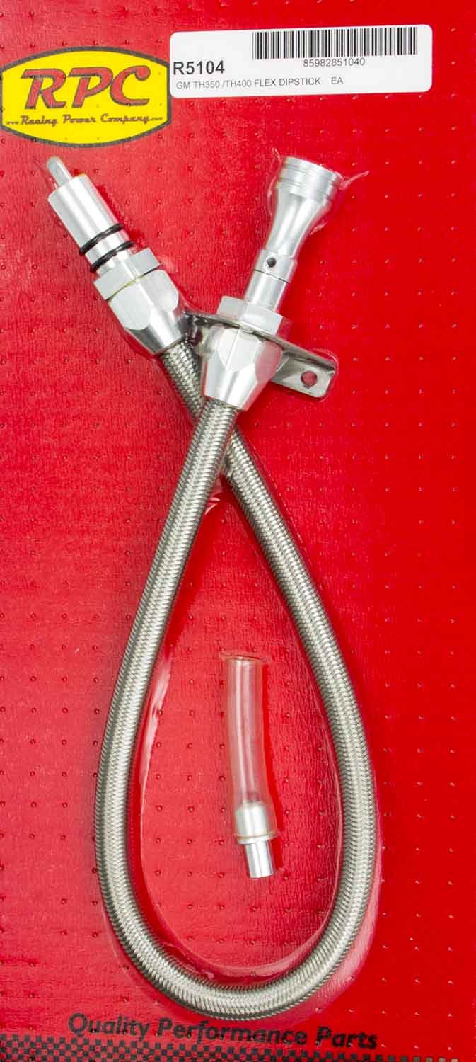 Racing Power Co-Packaged Flexible Trans Dipstick GM TH350/400 F/W Mount RPCR5104