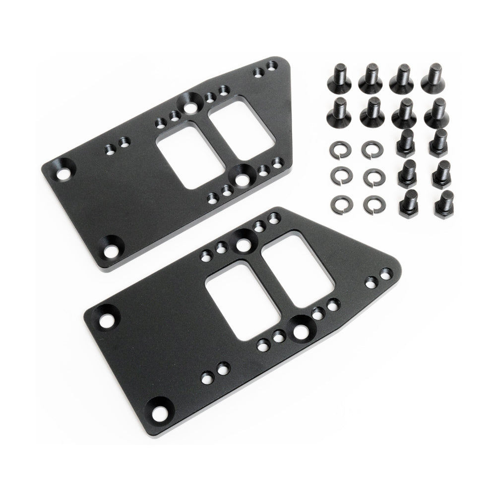 Racing Power Co-Packaged Billet LS Motor Mount Adapter Plates Black RPCR5140BK