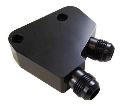 Racing Power Co-Packaged Oil Cooler Adapter GM LS Gen III & Gen IV RPCR5301