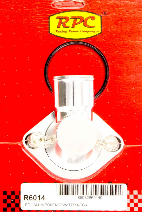Racing Power Co-Packaged WATER NECK PONTIAC POLISHED ALUMINUM RPCR6014