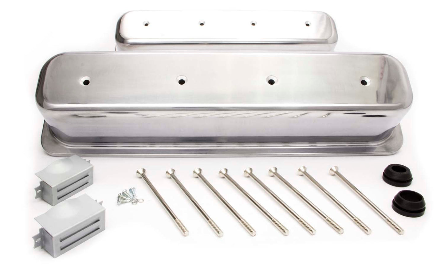 Racing Power Co-Packaged SBC Alum Tall Center Bolt V/C Plain Polished RPCR6046