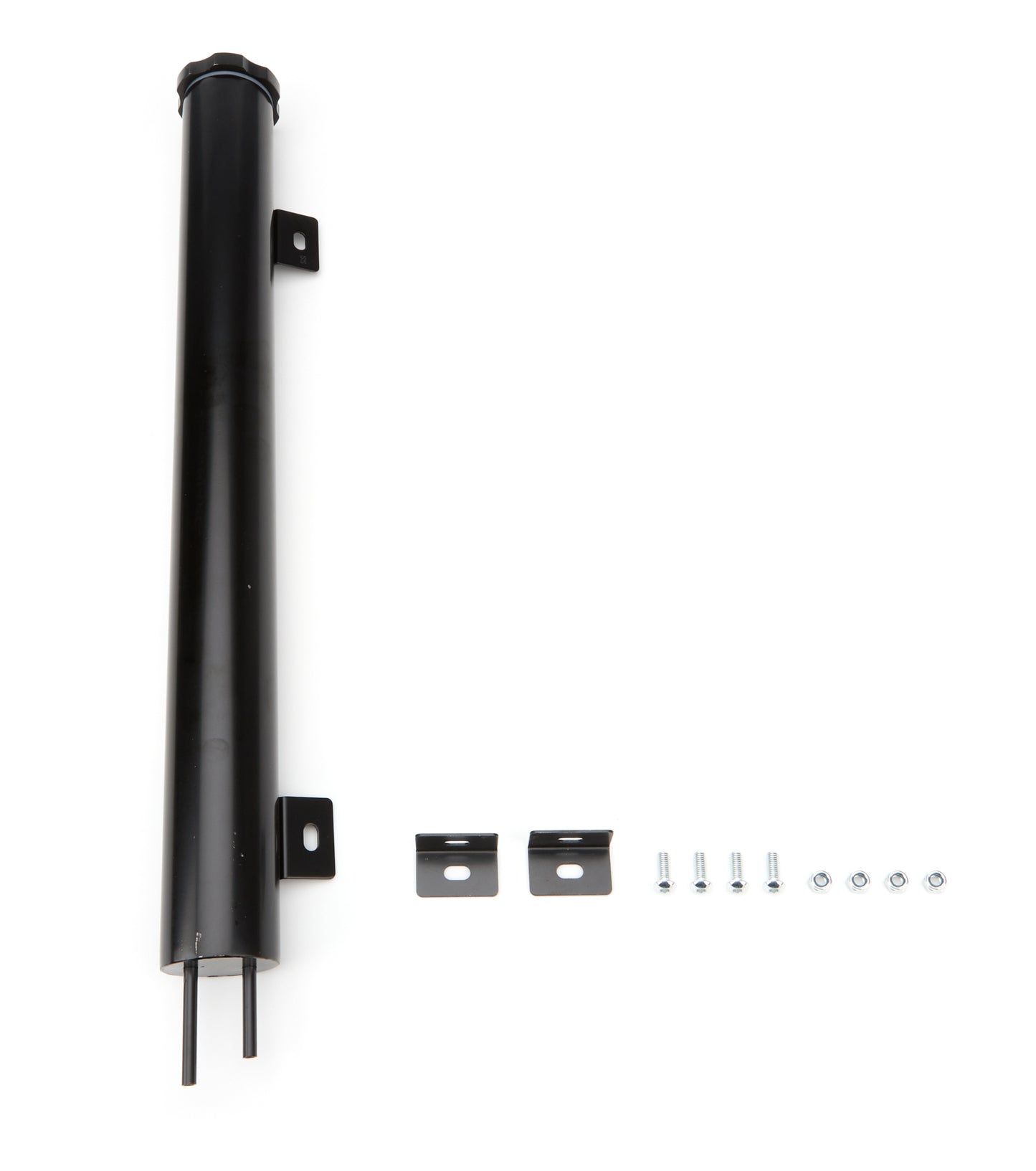 Racing Power Co-Packaged Stainless 2in x 19in Overflow Tank Black RPCR6075BK