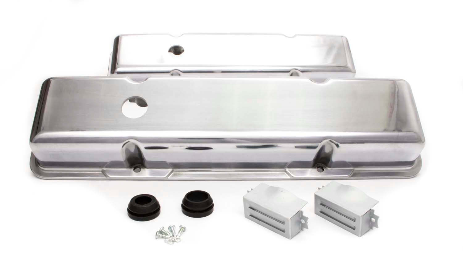 Racing Power Co-Packaged SBC Alum Short V/C Plain Polished RPCR6131-2