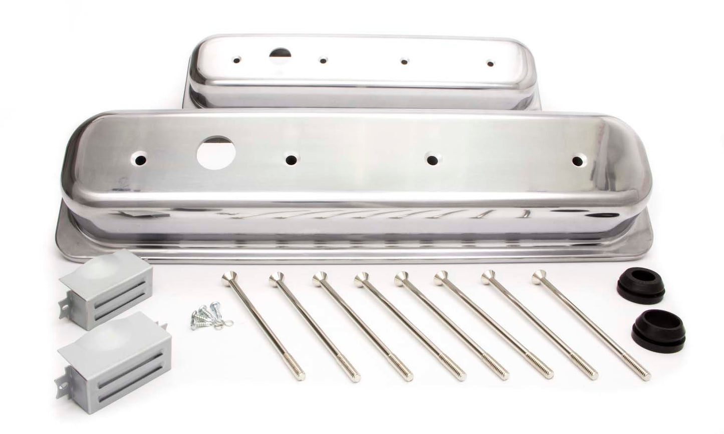 Racing Power Co-Packaged SBC Alum Short Center Bolt V/C Plain Polished RPCR6136-1
