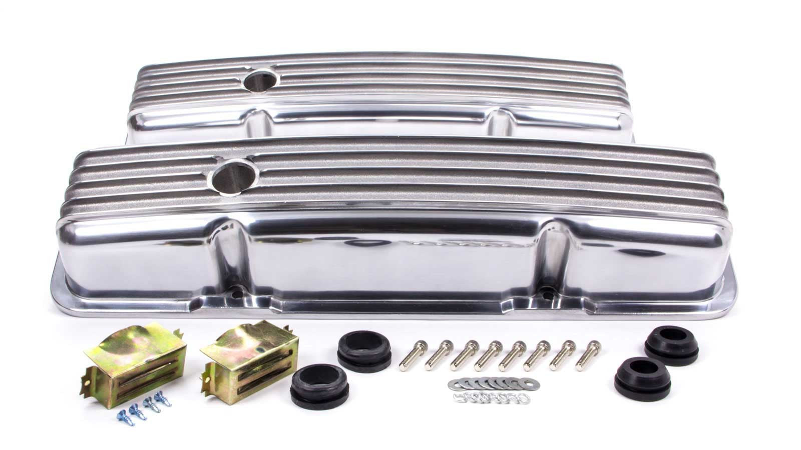 Racing Power Co-Packaged SBC Alum Finned Short V/C Polished RPCR6186