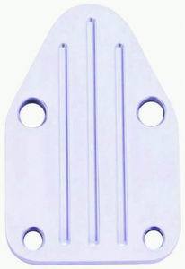 Racing Power Co-Packaged Polished Alum SB Chevy Block Off Plate RPCR6257