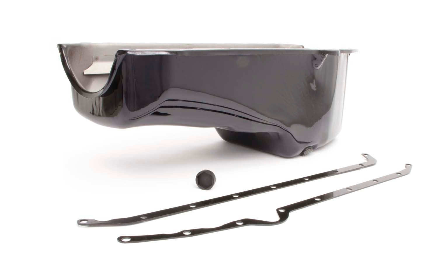 Racing Power Co-Packaged 55-78 SBC Oil Pan Black RPCR7108P