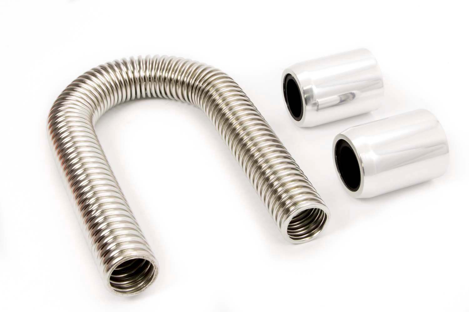 Racing Power Co-Packaged 12in Stainless Hose Kit w/Polished Ends RPCR7301