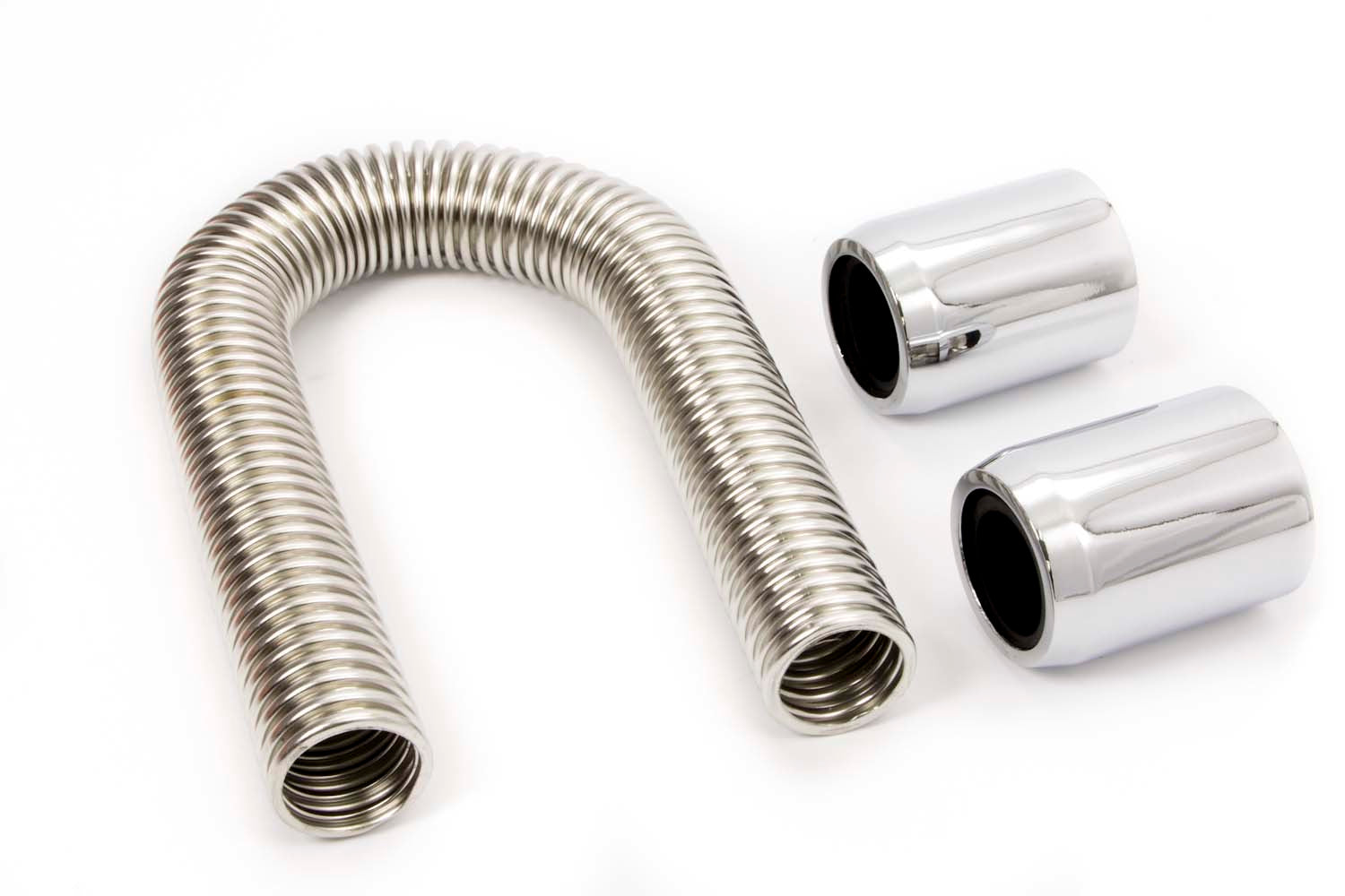 Racing Power Co-Packaged 12in Stainless Hose Kit w/Chrome ends RPCR7302