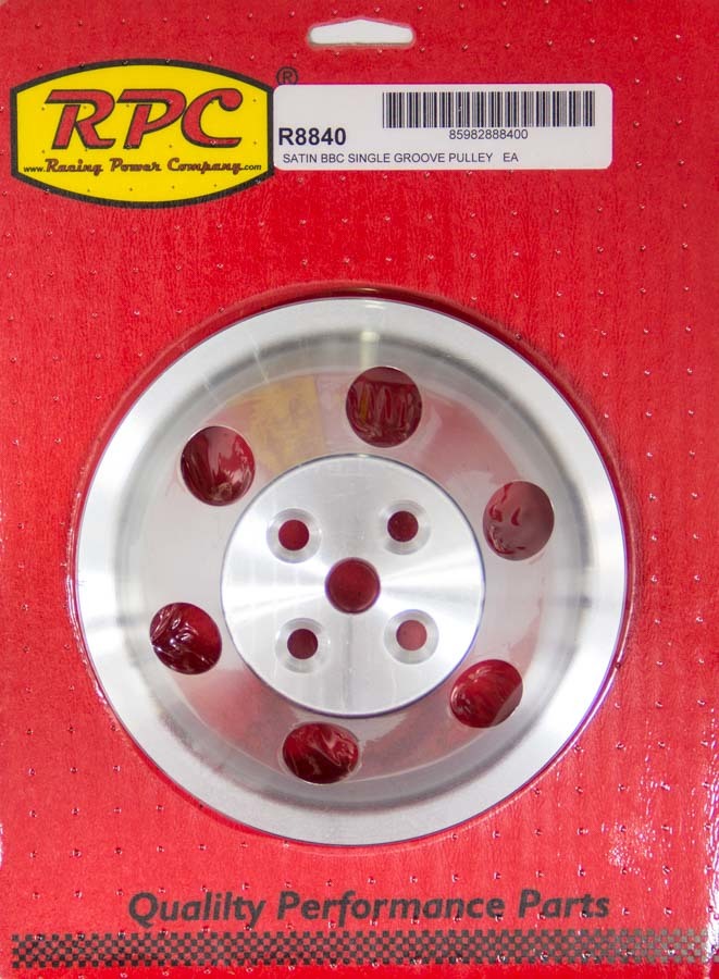 Racing Power Co-Packaged BBC SWP Single Groove Upper Pulley RPCR8840