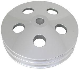 Racing Power Co-Packaged Polished Aluminum GM 2V Power Steering Pulley RPCR8847POL