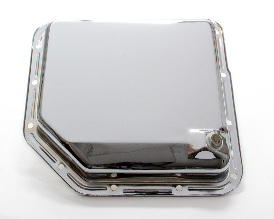 Racing Power Co-Packaged TH350 Trans Pan Chrome Steel Plain RPCR9074