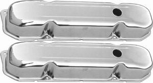 Racing Power Co-Packaged Chrome Steel Chrysler 383-440 Short Valve Covr RPCR9299