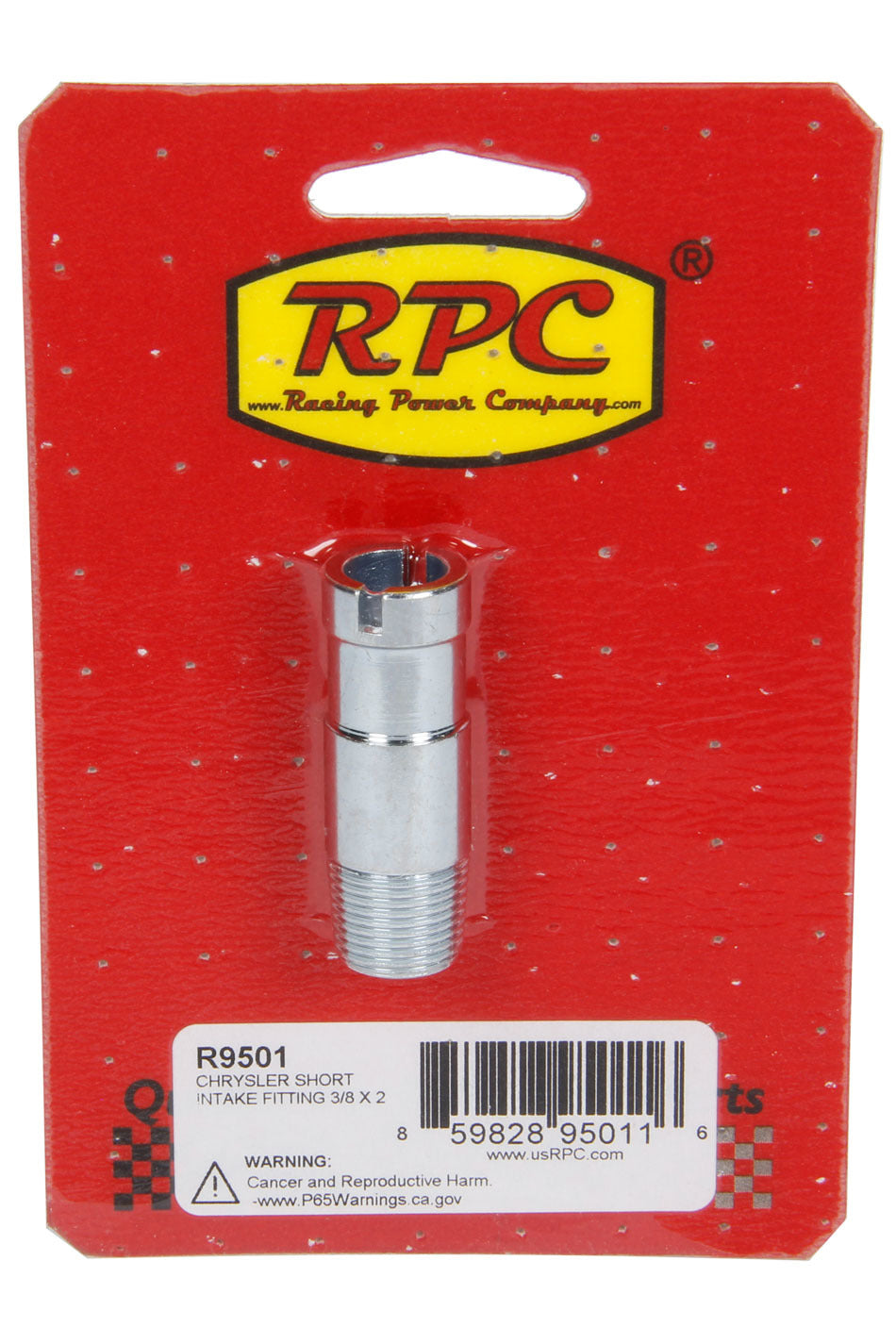 Racing Power Co-Packaged Chrysler Short Intake Fi tting 3/8 X 2In RPCR9501