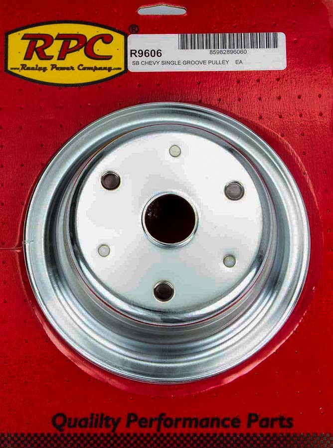 Racing Power Co-Packaged Chrome Steel Crankshaft Pulley 1Groove Long WP RPCR9606