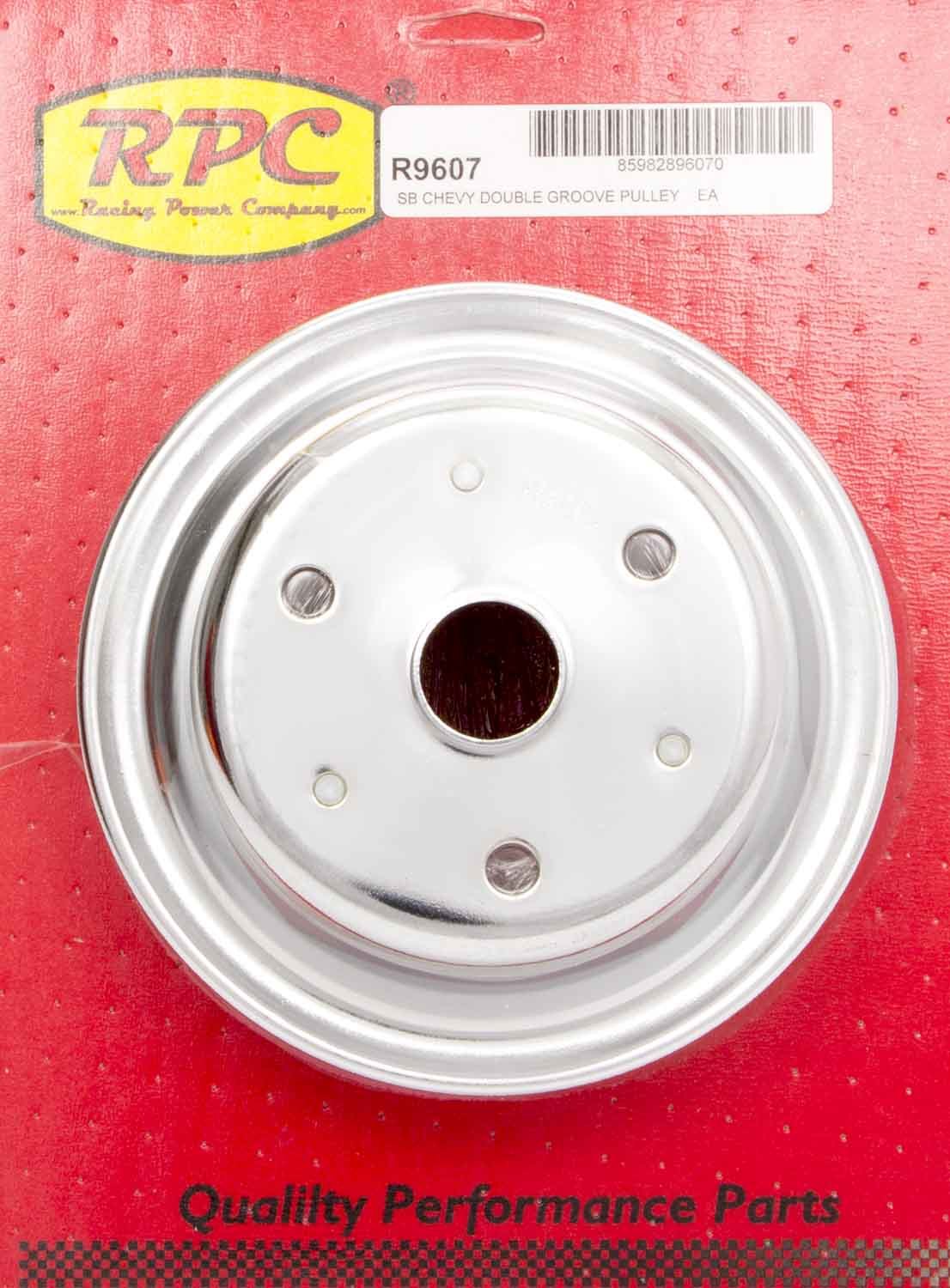 Racing Power Co-Packaged Chrome Steel Crankshaft Pulley 2Groove Long WP RPCR9607