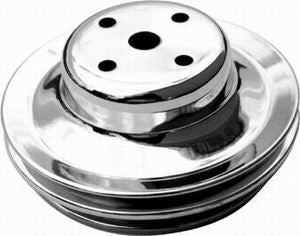 Racing Power Co-Packaged BB Chevy Double Groove Long Water Pump Pulley RPCR9723