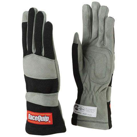 Racequip Gloves Single Layer Small Black SFI RQP351002