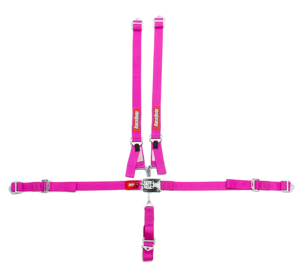 Racequip 5pt Harness Set Jr LL Pink RQP709089